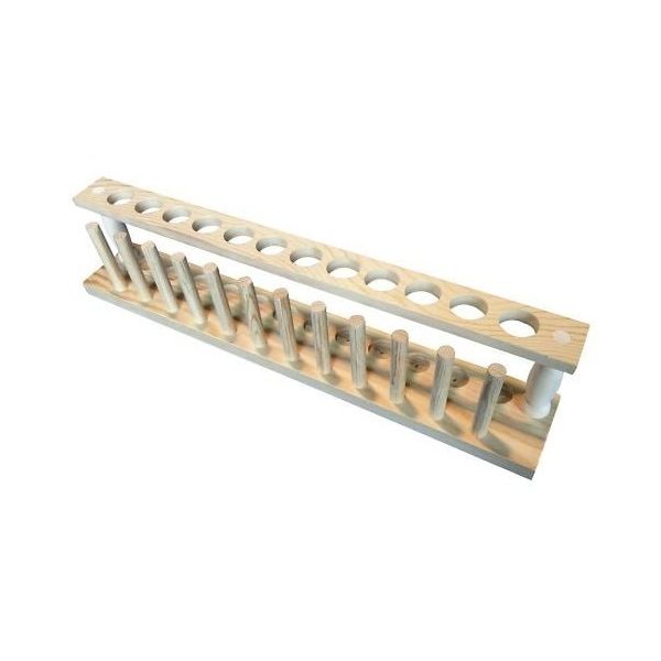 アズワン 木製試験管立て 12本用 3-9422-02 1個（直送品）