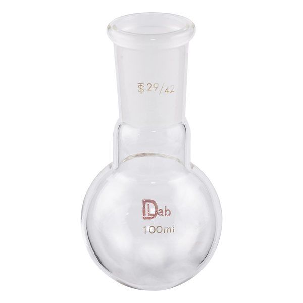 アズワン 共通摺合丸底フラスコ(硼珪酸ガラスー1) 100mL 29/42 3-9641-08 1個（直送品）