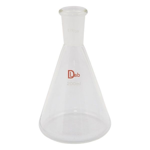 アズワン 共通摺合三角フラスコ(硼珪酸ガラスー1) 200mL 19/38 3-9674-12 1個（直送品）