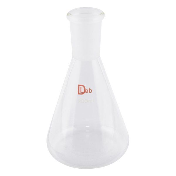 アズワン 共通摺合三角フラスコ(硼珪酸ガラスー1) 200mL 24/40 3-9674-13 1個（直送品）