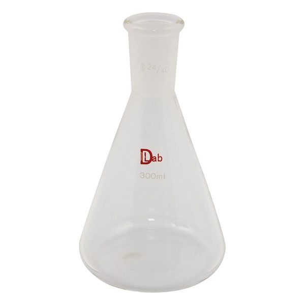 アズワン 共通摺合三角フラスコ(硼珪酸ガラスー1) 300mL 24/40 3-9674-16 1個（直送品）