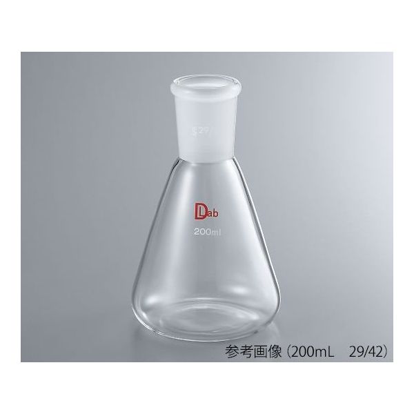 アズワン 共通摺合三角フラスコ(硼珪酸ガラスー1) 1000mL 24/40 3-9674-20 1個（直送品）