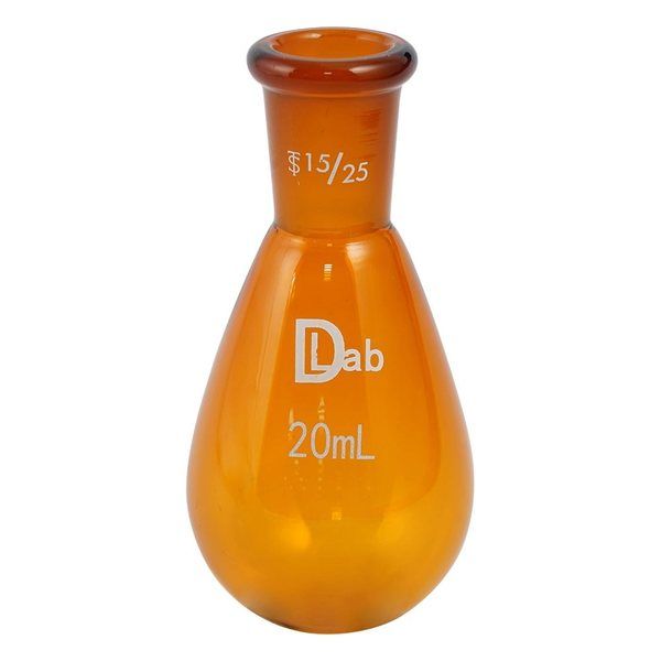 アズワン 共通摺合ナスフラスコ(茶褐色) 20mL 15/25 3-9675-02 1個（直送品）