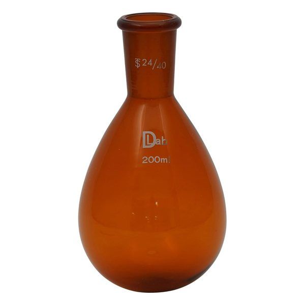 アズワン 共通摺合ナスフラスコ(茶褐色) 200mL 24/40 3-9675-12 1個（直送品）