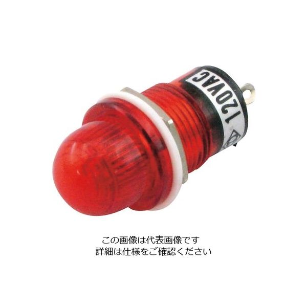 アズワン ネオン球(抵抗内蔵型) 赤 3-972-01 1個（直送品）