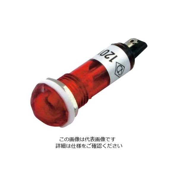 アズワン ネオン球（抵抗内蔵型） 赤 1個 3-975-01（直送品）