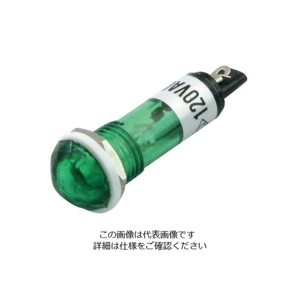 アズワン ネオン球(抵抗内蔵型) 緑 3-975-02 1個（直送品）