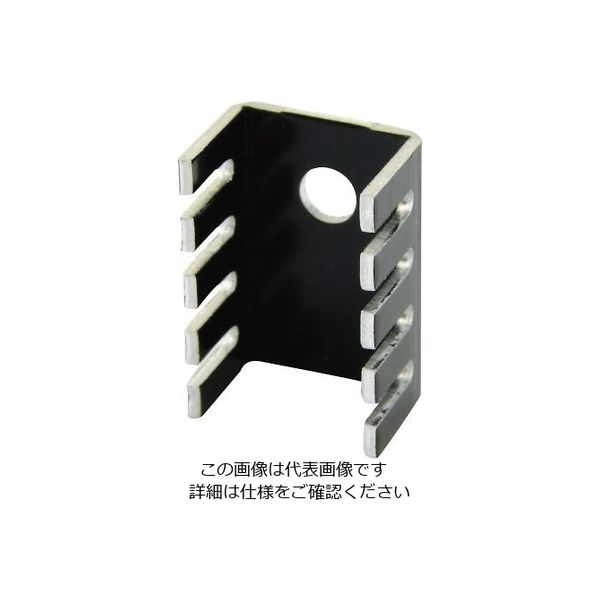 アズワン ヒートシンク TOー220用 黒色カラーアルミ 4-189-02 1個（直送品）