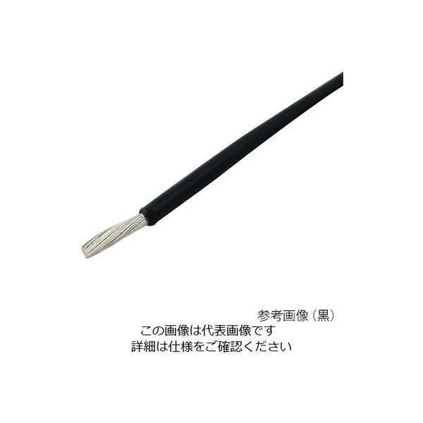 アズワン フッ素樹脂電線 黒 4-228-01 1本（直送品）