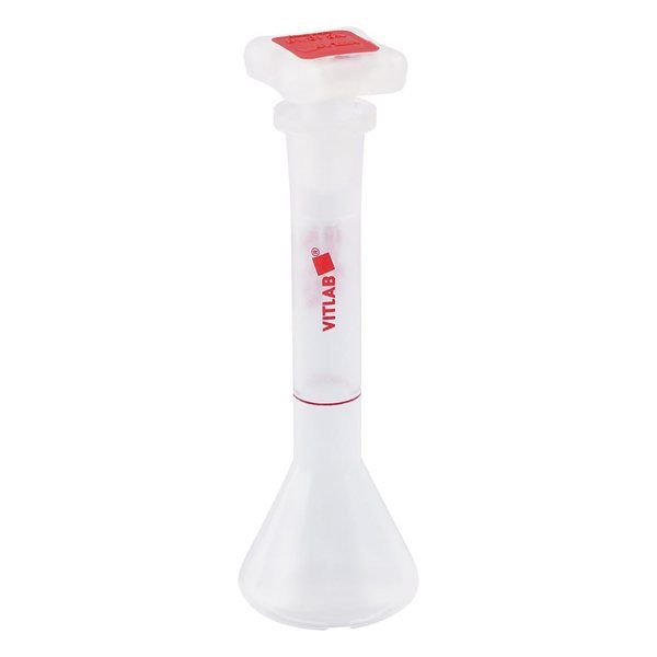 アズワン EMユーロPMPメスフラスコ(PP栓付き) 10mL 67795 1個 5-5684-06（直送品）