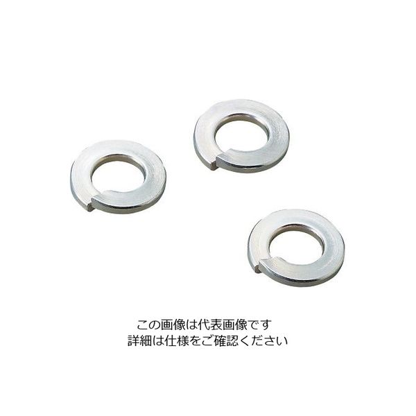 サンコーインダストリー スプリングワッシャー 三価ホワイト 300本入 M4.5 1袋（300本） 3-381-08（直送品）