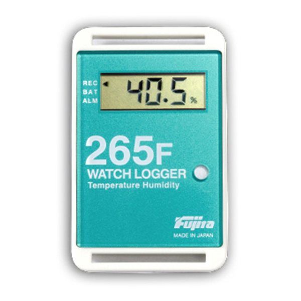 藤田電機製作所 サンプル別個別温度管理ロガー 温湿度タイプ 緑 KT-265F/G 1個 3-5298-10（直送品）