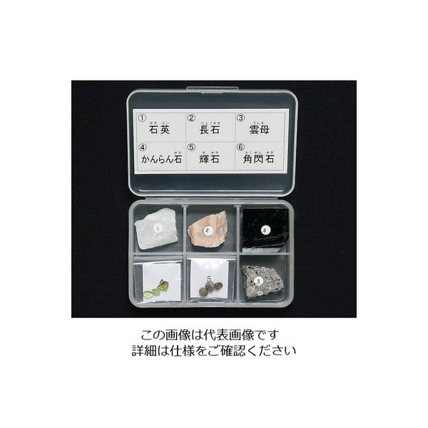 東京サイエンス 岩石標本(岩石標本造岩鉱物6種) 3-657-05 1セット