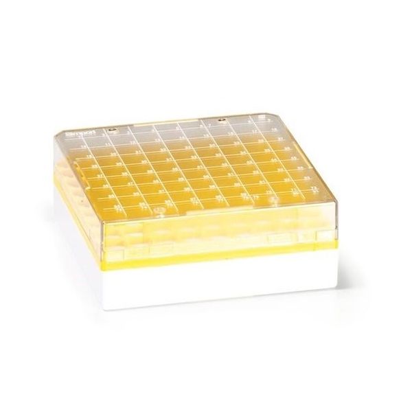 アズワン クライオストレージボックス Cryostore(TM) 黄 4個入 T314-281Y 1パック(4個) 3-8636-04（直送品）