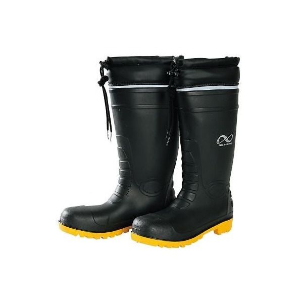 阪神素地 防災長靴 ブラック M BN-860 1足 3-9285-01（直送品）