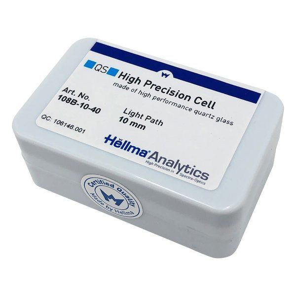 アズワン ヘルマ(R)石英セル セミマイクロブラック 108B-10-40 1個 3-9541-01（直送品）