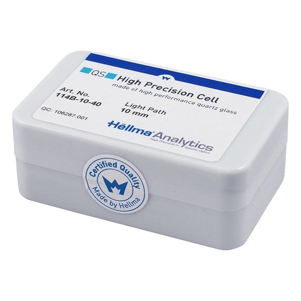 アズワン ヘルマ(R)石英セル セミマイクロブラック 114B-10-40 1個 3-9541-02（直送品）