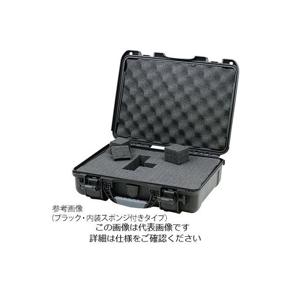 タカチ電機工業 防水キャリングケース ブラック スポンジあり NK918BS 1個 3-9542-22（直送品）