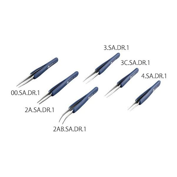 アズワン ESDラバーグリップピンセット 3-9794-02 1本（直送品）