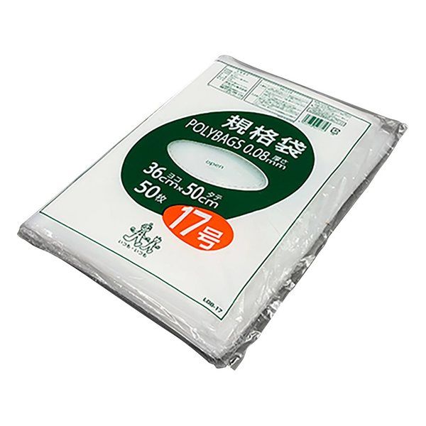 オルディ ポリバック規格袋 厚み0.08mm 50枚入 L08-17 1袋(50枚) 3-9846-17（直送品）