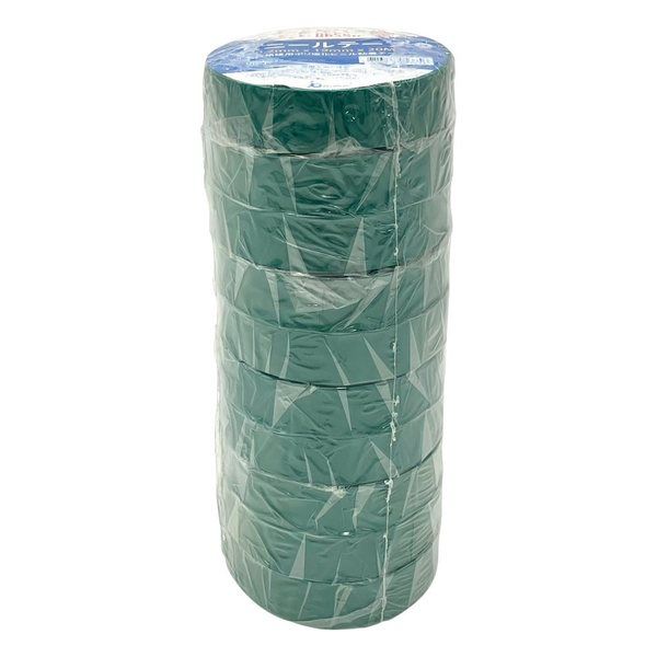 アズワン 電気絶縁用テープ 緑 10巻入 3-9929-04 1袋(10巻)（直送品）