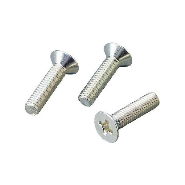 サンコーインダストリー (+)皿小ネジ 鉄(三価ホワイト) 100本入 M28 1袋(100本) 4-280-05（直送品）