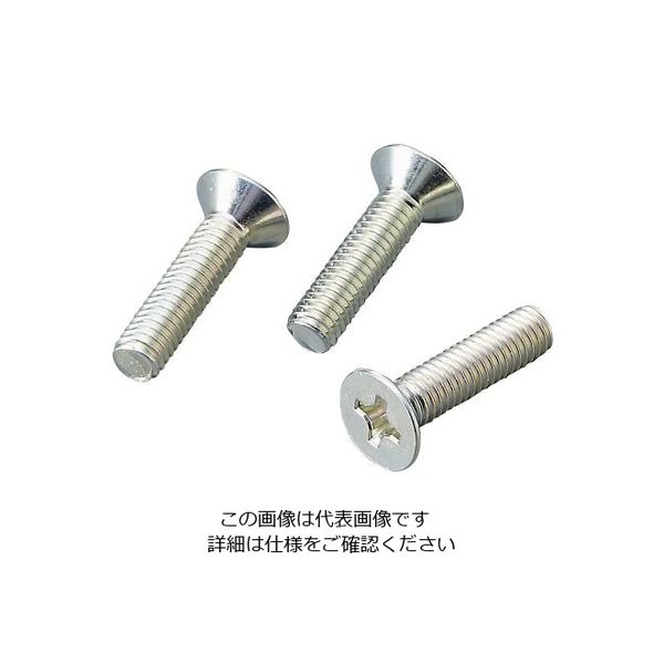 サンコーインダストリー （+）皿小ネジ 鉄（三価ホワイト） 100本入 M616 1袋（100本） 4-280-62（直送品）