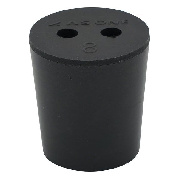 アズワン 穴付きゴム栓(バイトン(R)栓) 8号 4-390-01 1個（直送品）