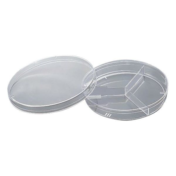 アズワン 分割シャーレ 3分割 500枚入 25384-306 1箱(500枚) 4-418-02（直送品）