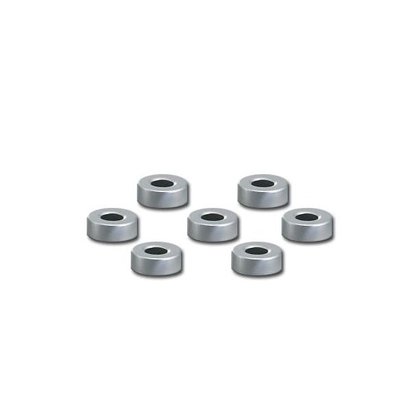 アズワン ヘッドスペースバイアル用穴付きアルミキャップ 100個入 SAC 1袋(100個) 4-481-11（直送品）