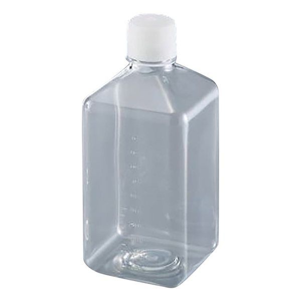 アズワン 角型培地瓶 1000mL 12本入 GPE1000 1箱(12本) 4-551-03（直送品）