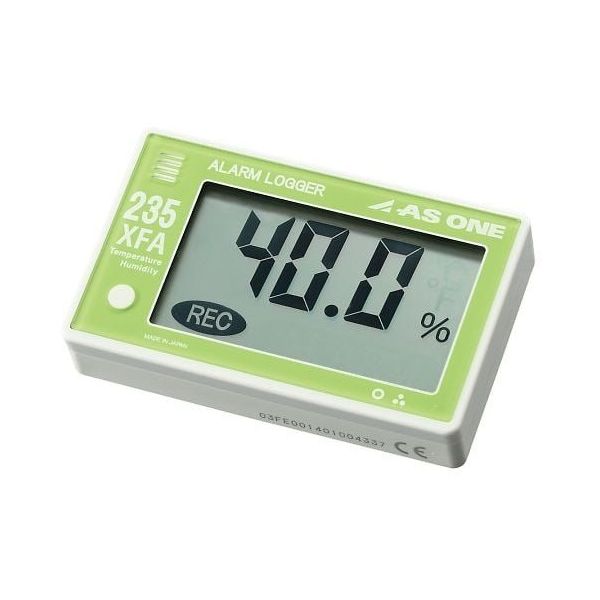 アズワン 温湿度アラームロガー(ブザー付) AS-235XFA 1個 4-594-02（直送品）