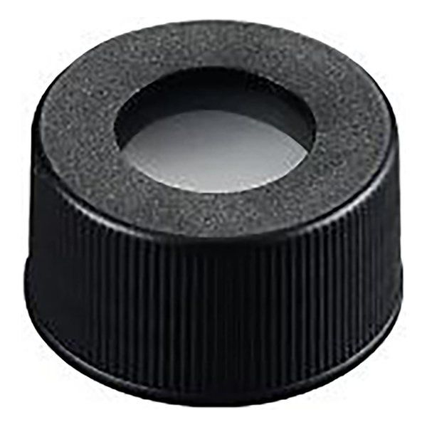 アズワン シリンジバイアル用穴あき黒キャップ(3mmセプタム付) 100個入 SCB223 1袋(100個) 4-617-02（直送品）