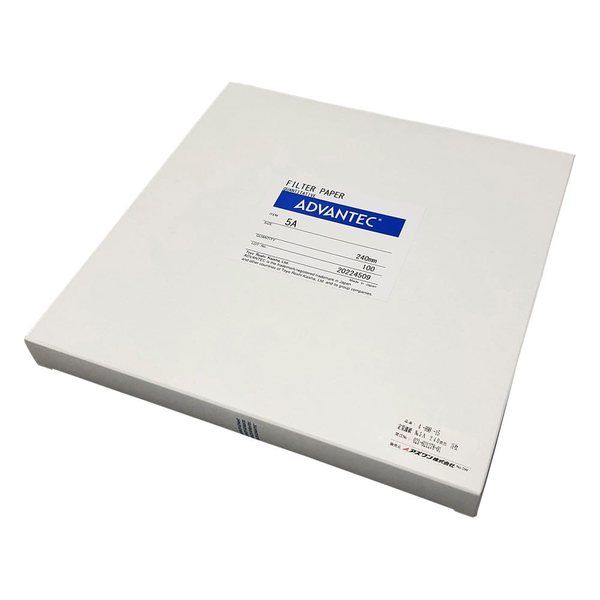 アドバンテック東洋 定量濾紙 No.5A 100枚入 01511240 1箱(100枚) 4-898-15（直送品）