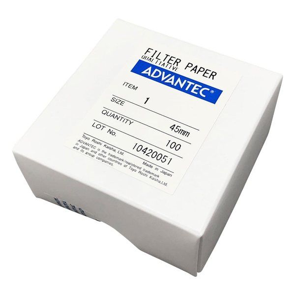 アドバンテック東洋 定性濾紙 No.1 100枚入 00011045 1箱(100枚) 4-903-02（直送品）