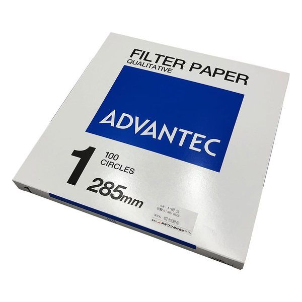 アドバンテック東洋 定性濾紙 No.1 100枚入 00011285 1箱(100枚) 4-903-20（直送品）