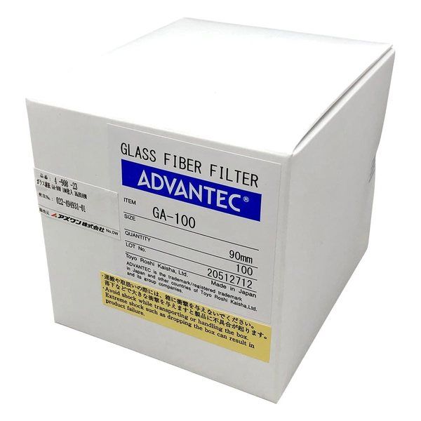 アドバンテック東洋 ガラス濾紙 GAー100 100枚入 36281090 1箱(100枚) 4-908-23（直送品）