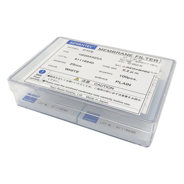 アドバンテック東洋 メンブレンフィルター(親水性PTFEタイプ) 孔径0.2μm 100枚入 13020802 1箱(100枚)（直送品）