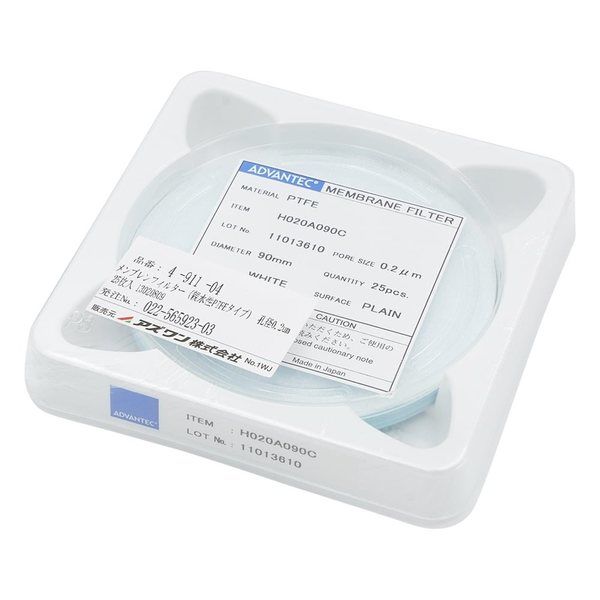 アドバンテック東洋 メンブレンフィルター(親水性PTFEタイプ) 孔径0.2μm 25枚入 13020809 1箱(25枚)（直送品）