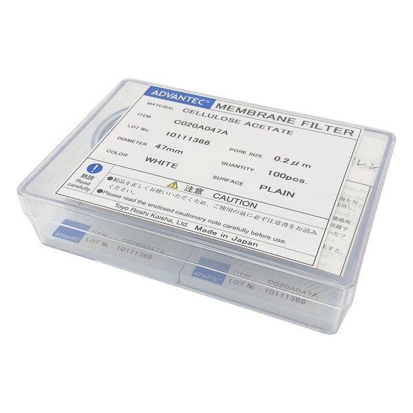 アドバンテック東洋 メンブレンフィルター(セルロースアセテートタイプ) 孔径0.2μm 100枚入 11020004 1箱(100枚)（直送品）