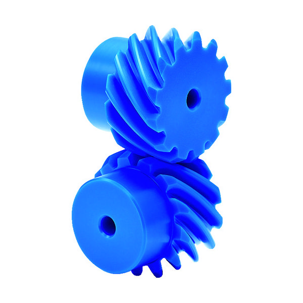 協育歯車工業 KG フードコンタクト 青POM ギヤシリーズ はすば歯車・ねじ歯車 歯数10 H1BP10R-B 1個 115-5404（直送品）