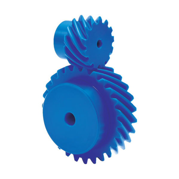 協育歯車工業 KG フードコンタクト 青POM ギヤシリーズ はすば歯車・ねじ歯車 歯数15 H2BP15R-B 1個 115-5428（直送品）