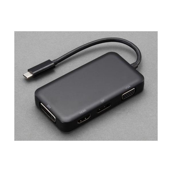 エスコ（esco） 変換アダプター（USB TypeC-HDMI・他） 1個 EA764AC-103（直送品）