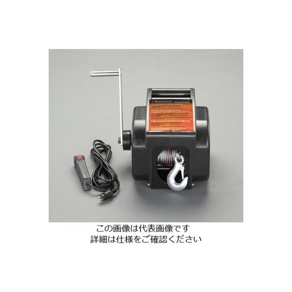 エスコ DC12V/ 907kg 電動ウィンチ(直流) EA840DK-32 1台（直送品）