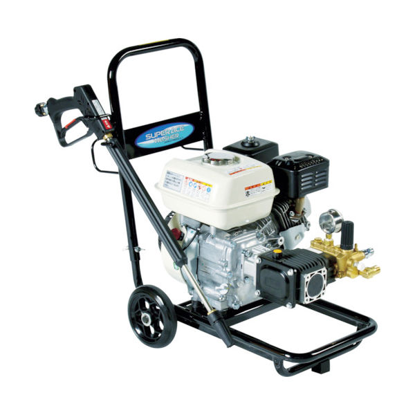 スーパー工業 エンジン式高圧洗浄機SEC1015ー2N(コンパクト&カート型) SEC-1015-2N 1台 770-4232（直送品）