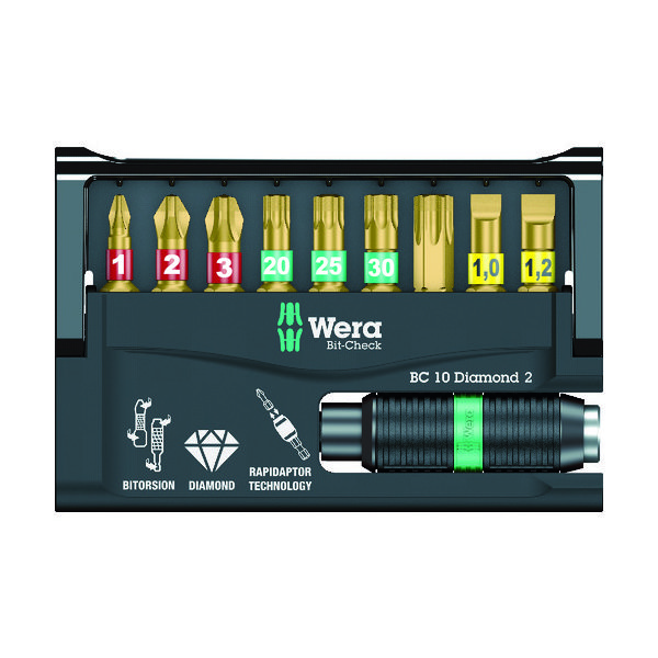 Wera Werk ダイヤモンド ビットチェック 日本仕様 057119 1セット 115-9982（直送品）