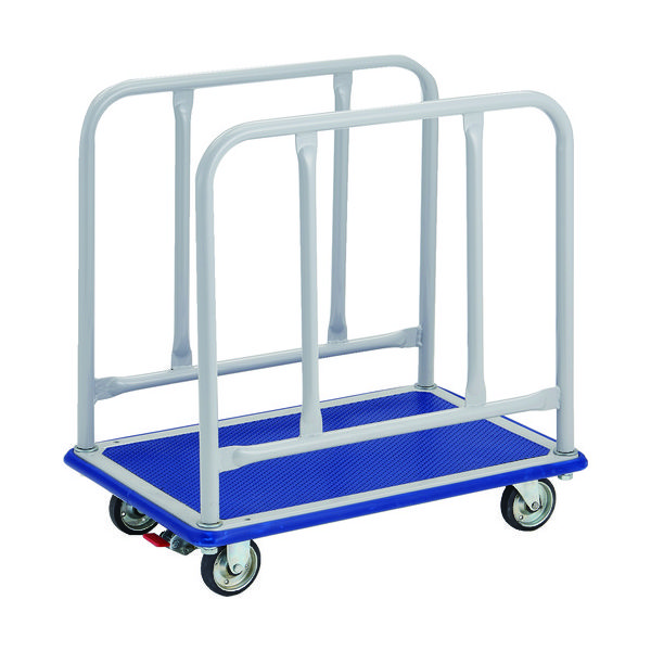 トラスコ中山 TRUSCO プレス製運搬車 台車 ドンキーカート サイドハンドル 740×480 ストッパー付 110NS 1台（直送品）