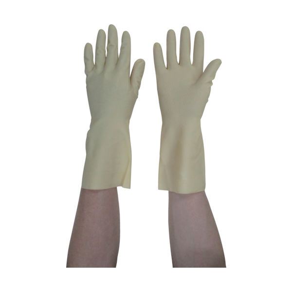 東和コーポレーション ビニスター 天然ゴム手袋 ビューティー中あつ手 M 266-M 1双 854-8683（直送品）