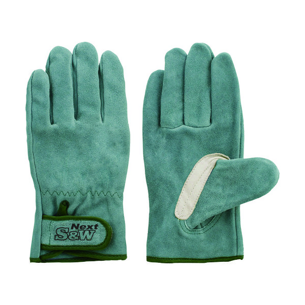 富士グローブ 牛床革オイル加工手袋(袖口マジックタイプ) SNー32 LL 5373 1双 125-8463（直送品）