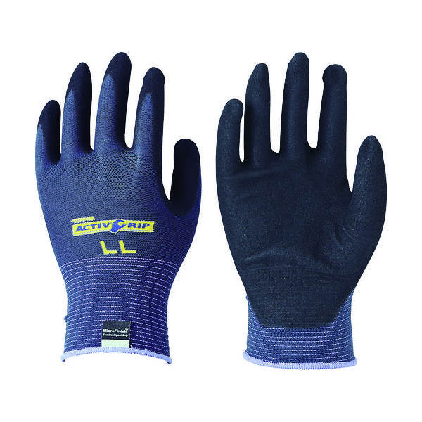東和コーポレーション トワロン まとめ買い ニトリル背抜き手袋 アクティブグリップ LL (3双入) 583-2L 1袋(3双)（直送品）